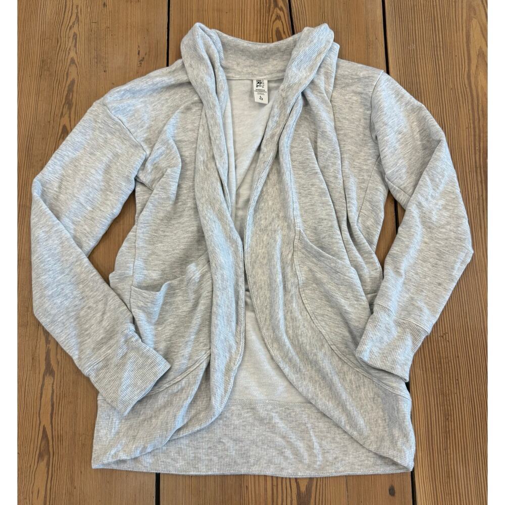Athleta Gray Soft Cardigan Girls Large